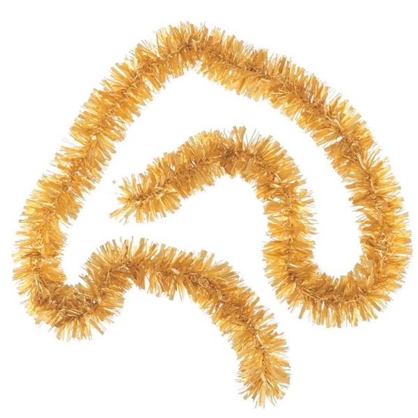 Imagen de Espumillón Dorado Brillante (180cm x 7cm)