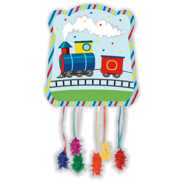 Picture of Piñata Tren Todos a Bordo cartón 33cm