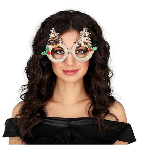 Imagen de Gafas Doradas Árbol Navidad