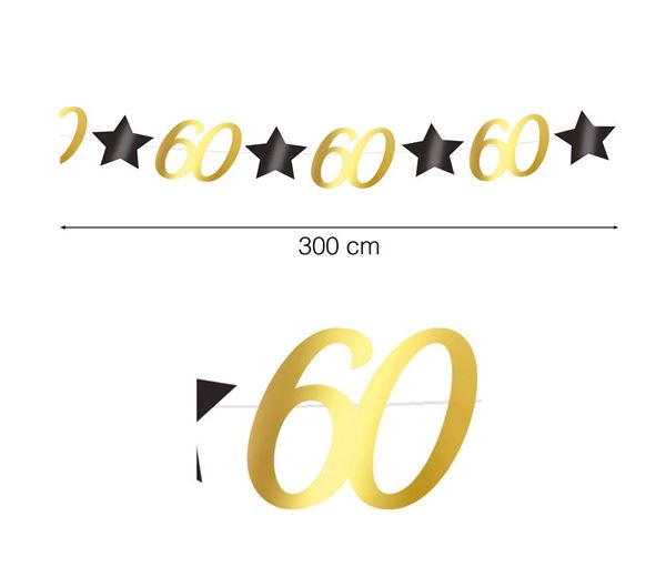 Imagens de Guirnalda 60 Cumpleaños Estrellas (3m)