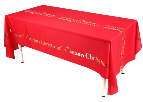 Imagen de Mantel Rojo Chic Merry Christmas (1.42 x 2.56 m)