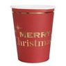 Picture of Vasos Rojo Chic Merry Christmas cartón (10 unidades)