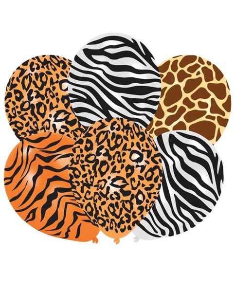 Picture of Globos Safari Africano Látex (6 unidades)