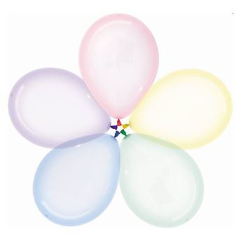 Imagen de Globos Colores Cristal Pastel surtidos 30cm Sempertex R12-301 (50uds)