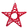 Picture of Colgante Estrella Mimbre Roja (25cm)