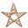 Imagen de Colgante Estrella Mimbre Dorada (25cm)