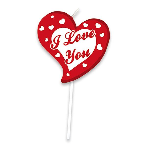 Picture of Vela Corazón I Love You (10cm)