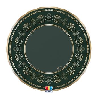 Imagen de Platos Royal Verde cartón 25cm (6 unidades)