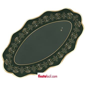 Imagens de Bandeja Royal Green Gold cartón 36cm (2 unidades)