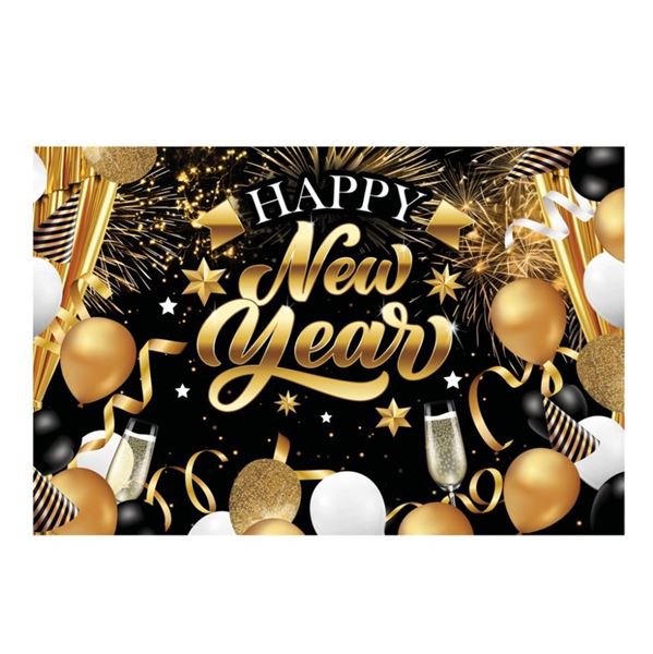 Picture of Fondo Tela Happy New Year Photocall ( 220cm x 150cm)