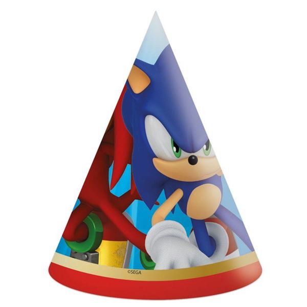 GENERICO Juguete Pack 6 Peluche Sonic Y Sus Amigos 28cm Infantil