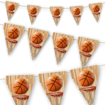 Imagen de Banderín Baloncesto papel (3m)