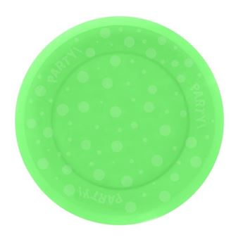 Imagens de Plato Verde Reusable plástico 21cm (1 unidad)