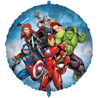 Imagen de Globo Los Vengadores con Cinta y Peso (45cm)