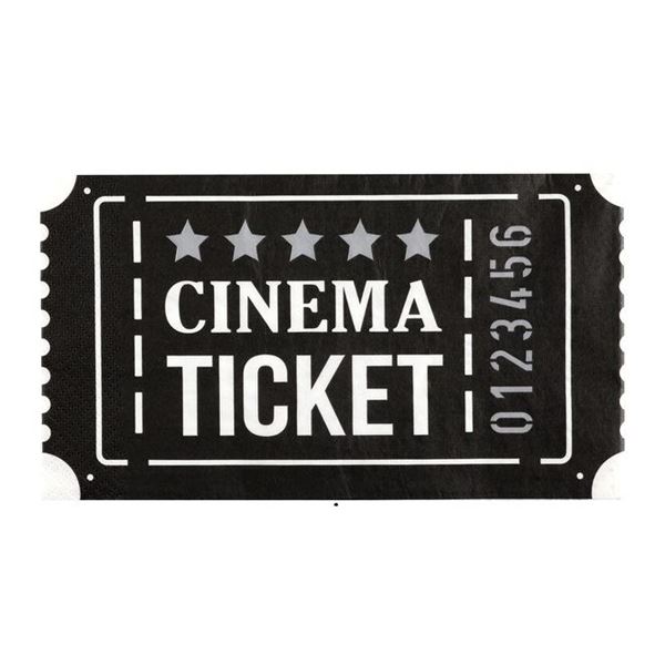 Imagen de Servilletas Cine Entrada papel (20 unidades)