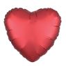 Imagen de Globo Corazón Rojo Oscuro Satín (45cm)