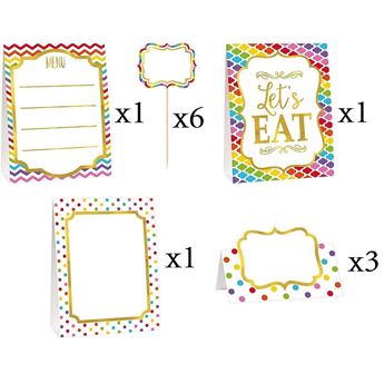 Imagen de Accesorios Candy Bar Colores (12 unidades)