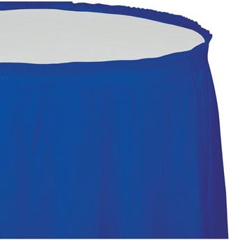 Imagen de Falda de Mesa Azul cobalto Plástico (426cm x 74cm) 
