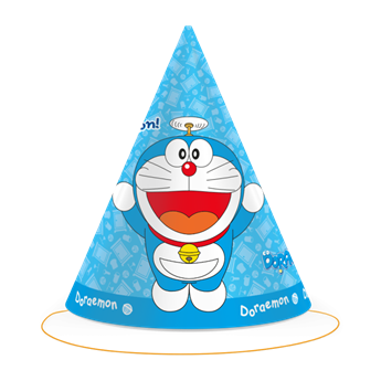 Picture of Gorros Cono Doraemon cartón (6 unidades)