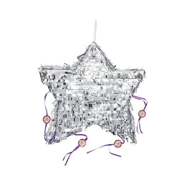 Imagens de Piñata Estrella Plata Expandible (44cm)