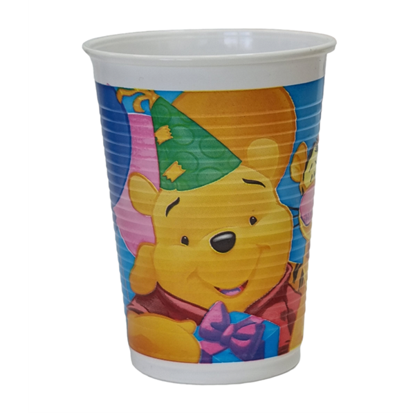 Imagen de Vasos Winnie the Pooh Cumpleaños plástico (8 unidades)