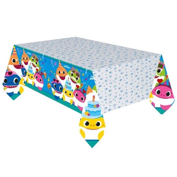Imagen de Mantel Baby Shark Cumpleaños papel (180cm x 120cm)