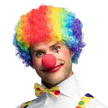 Imagen de Peluca Payaso Rizos Multicolor 