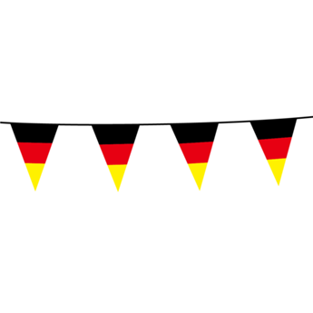 Imagen de Banderín Bandera Alemania 10m plástico (20x30cm)