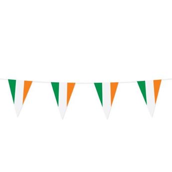 Imagen de Banderín Bandera Irlanda 10m plástico (20x30cm)