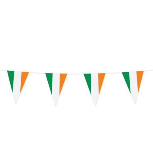 Imagen de Banderín Bandera Irlanda 10m plástico (20x30cm)