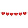 Imagen de Guirnalda Decoración Corazones Rojos cartón (6m)