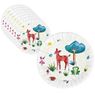 Imagen de Platos Animales del Bosque Infantil cartón 22cm (8 unidades)