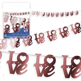 Imagen de Guirnalda Letras Love Rosa Dorado (4m)