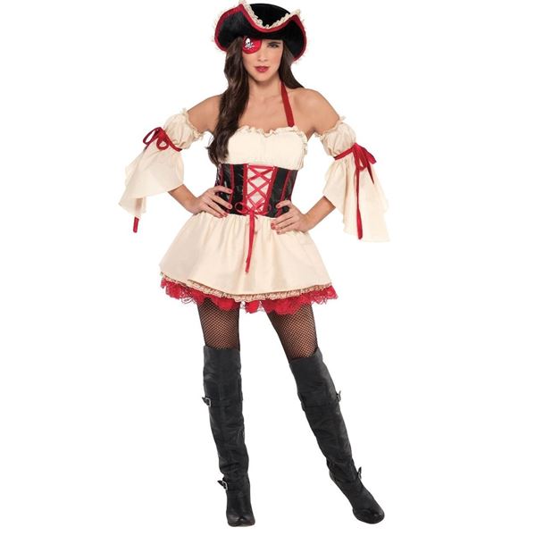 Imagens de Disfraz Pirata Corsario Mujer Lujo (Talla L)