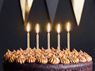 Imagen de Velas Doradas Lisas 6cm (6 unidades)