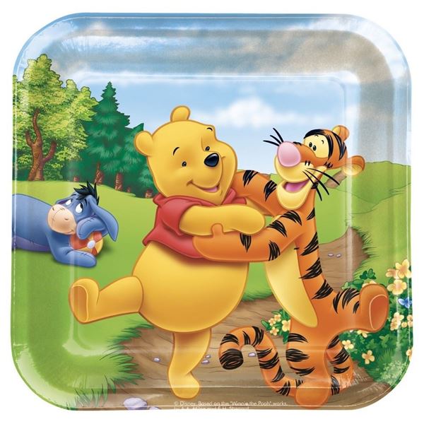 Picture of Platos Winnie the Pooh cartón 23cm (8 unidades)