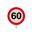 Imagen de Vela 60 Cumpleaños señal de Prohibido