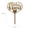Imagen de Topper Tarta Felicidades Mamá Dorado