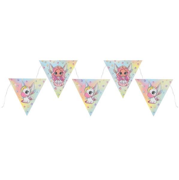 Picture of Banderín Mundo Mágico Infantil cartón (5m)