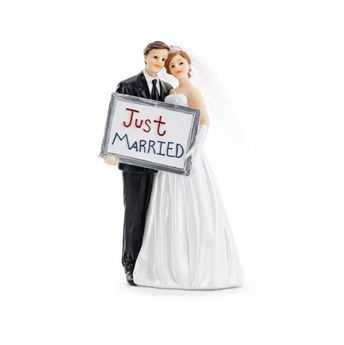 Imagen de Figura Tarta Novios Recién Casados (14,5cm)