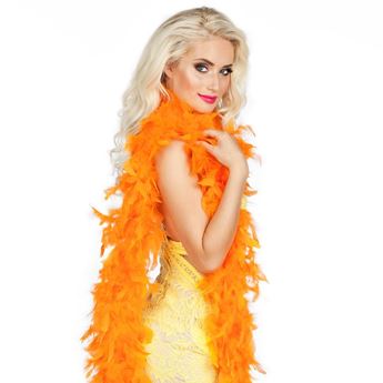 Imagen de Boa Plumas Naranja Fiesta (50g)
