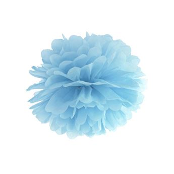 Picture of Pompón Azul Pastel papel 35cm (1 unidad)