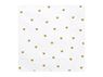 Imagen de Servilletas Blancas Corazones Dorados papel 33cm (20 unidades)