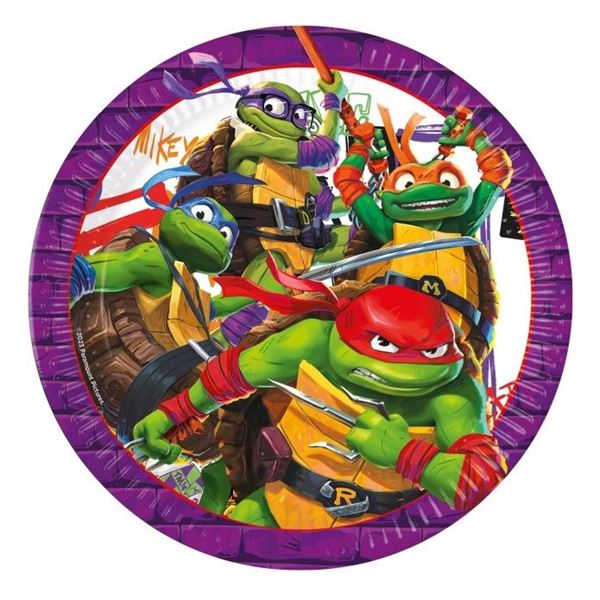 Picture of Platos Tortugas Ninja cartón 23cm (8 unidades)