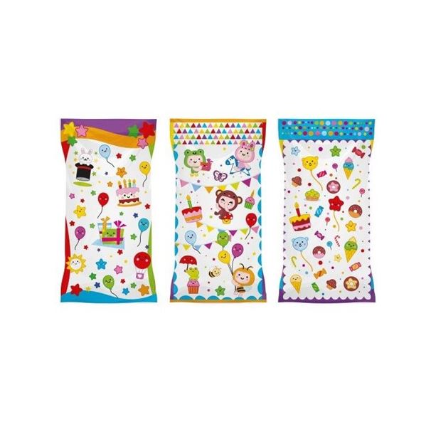 Imagens de Bolsas Chuches Cumpleaños Transparentes con Adhesivo (10 unidades)