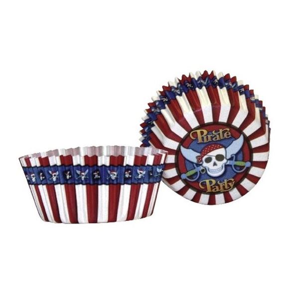 Imagens de Moldes Cupcakes Pirata papel (50 unidades)
