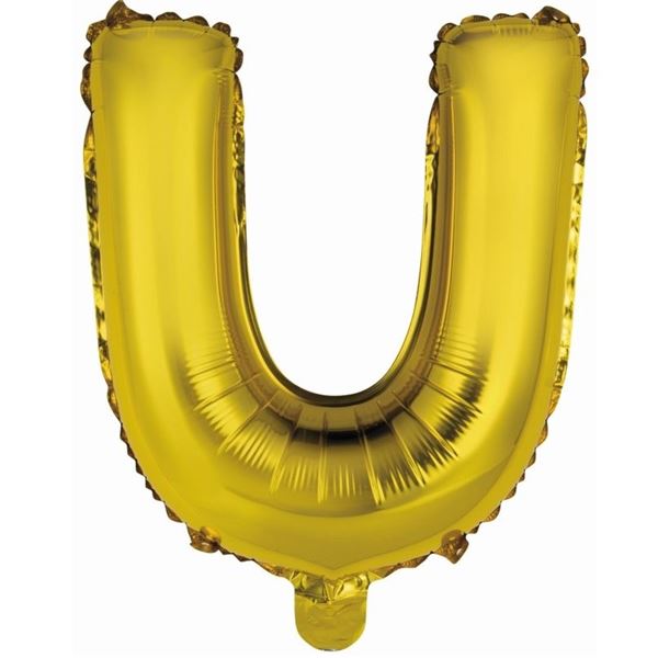 Picture of Globo Letra U Dorada Mini