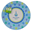 Picture of Platos Primer Cumple Cupcake Azul cartón 26cm (8 unidades)