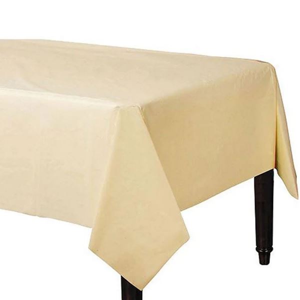 Imagen de Mantel Color Crema Marfil papel (120cm x 180cm)