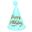 Picture of Gorro Cono Happy Birthday Azul cartón (1 unidad)